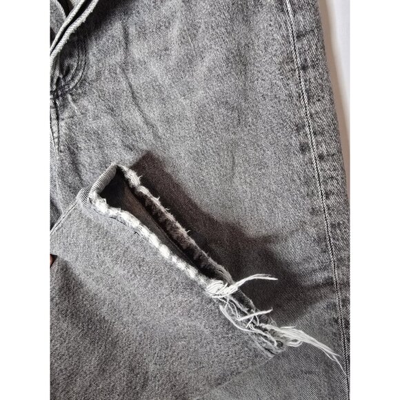 Agolde Jeans Womens Grey Denim 90’s Crop Size 28- READ INFO - Picture 4 of 16